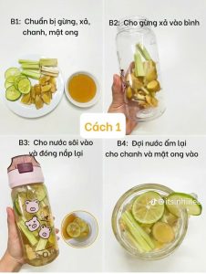 Các bước làm nước detox